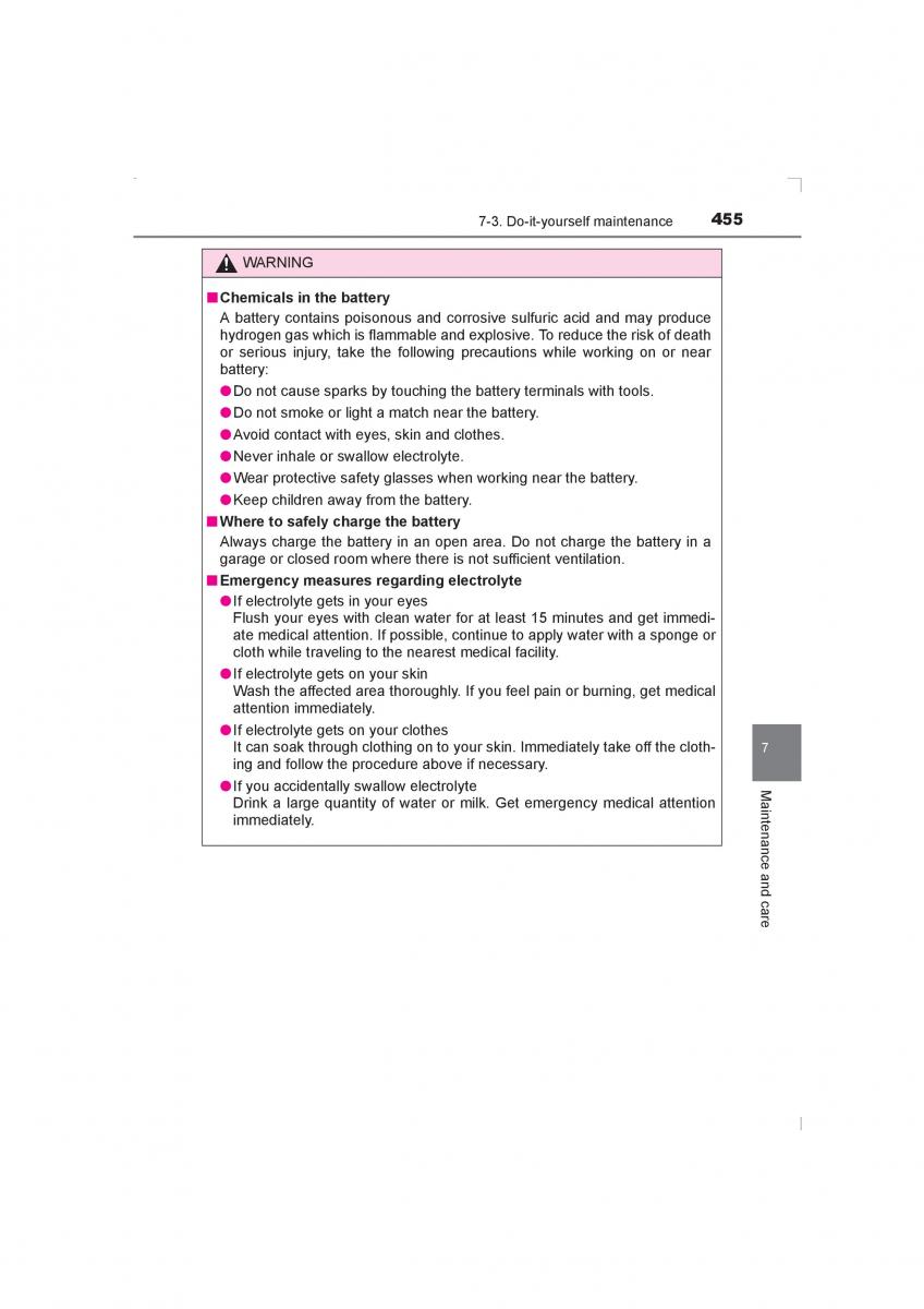 Toyota Avensis IV 4 owners manual / page 455