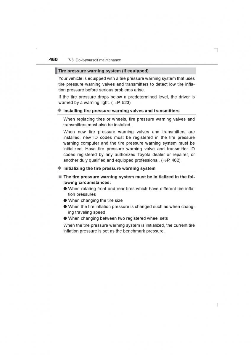 Toyota Avensis IV 4 owners manual / page 460