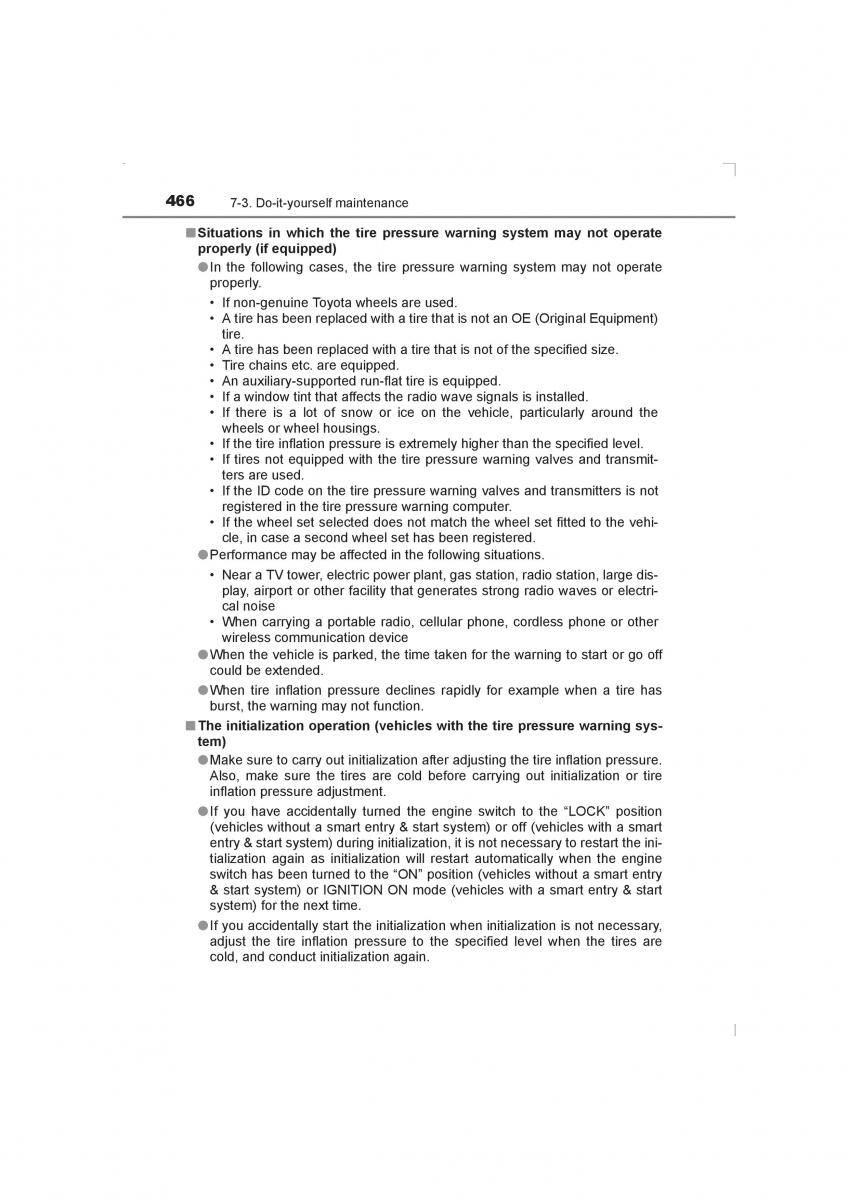 Toyota Avensis IV 4 owners manual / page 466