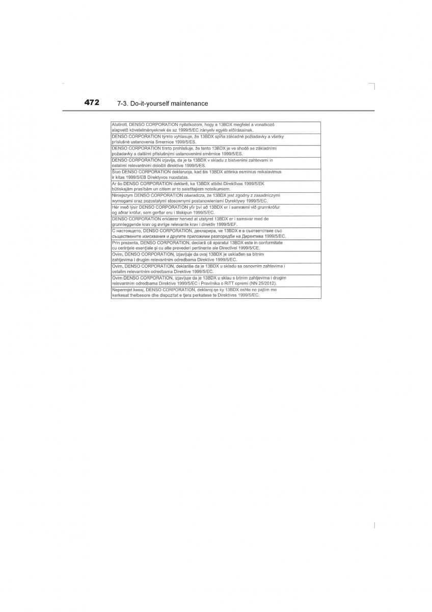 Toyota Avensis IV 4 owners manual / page 472