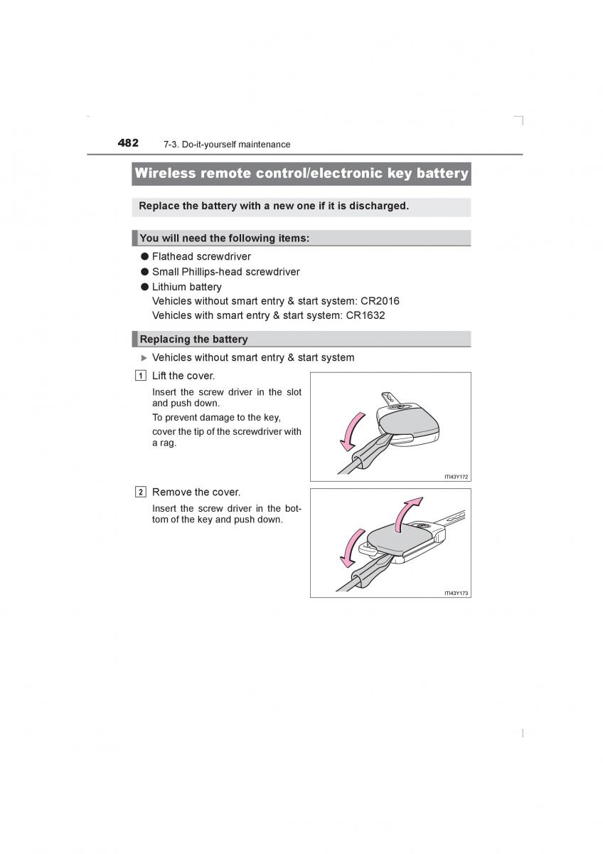 Toyota Avensis IV 4 owners manual / page 482