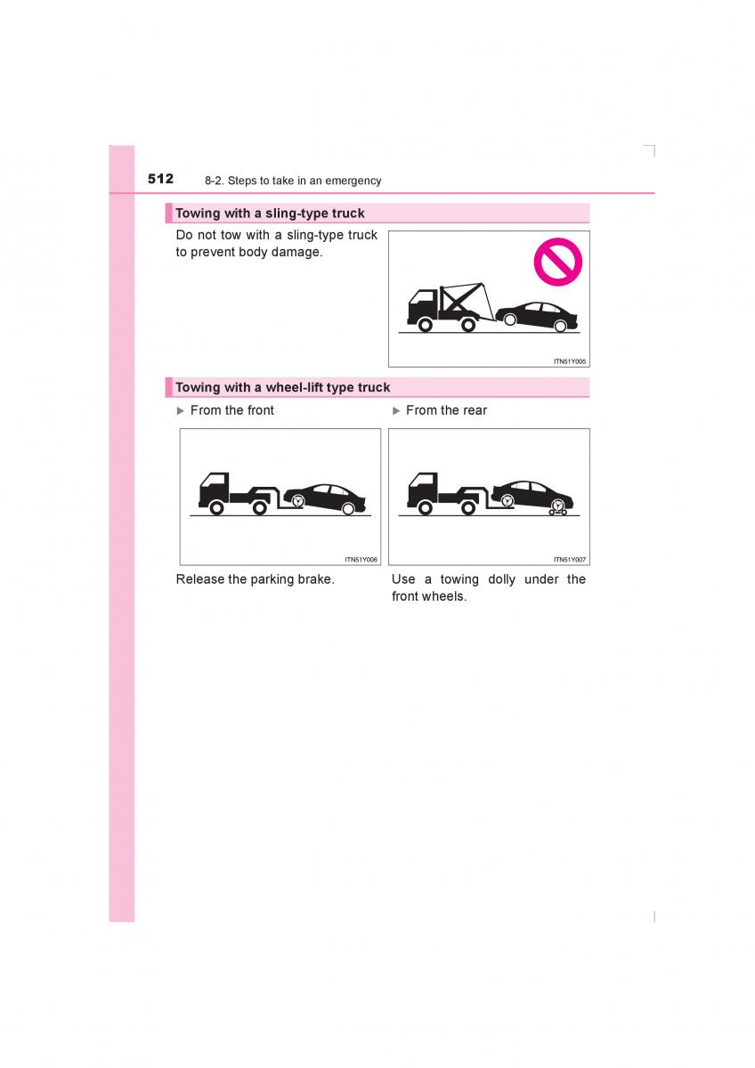 Toyota Avensis IV 4 owners manual / page 512