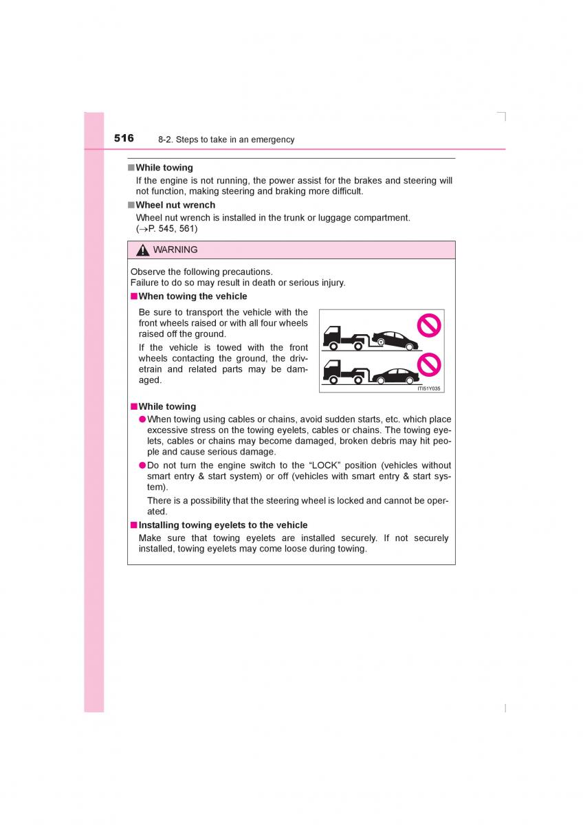 Toyota Avensis IV 4 owners manual / page 516