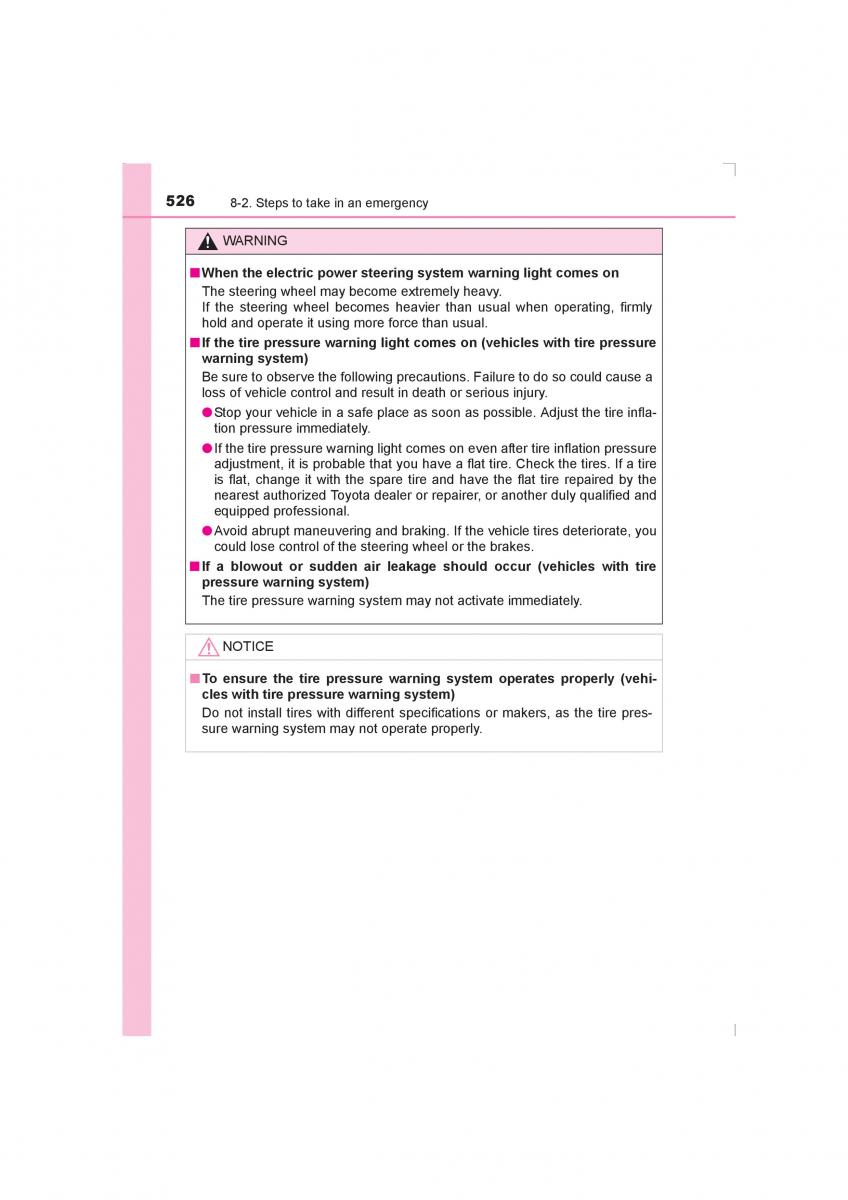 Toyota Avensis IV 4 owners manual / page 526