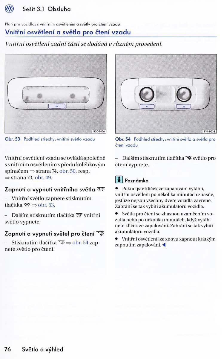 VW Golf VI 6 Variant navod k obsludze / page 78