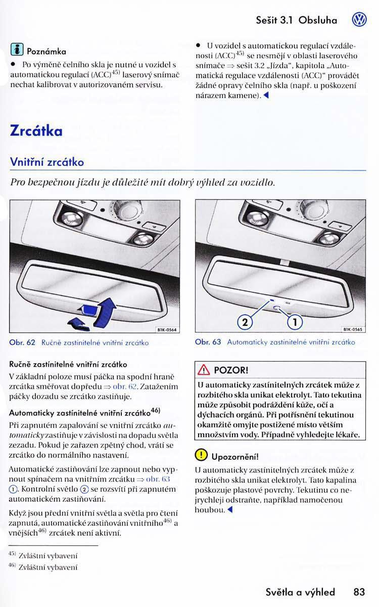 VW Golf VI 6 Variant navod k obsludze / page 85