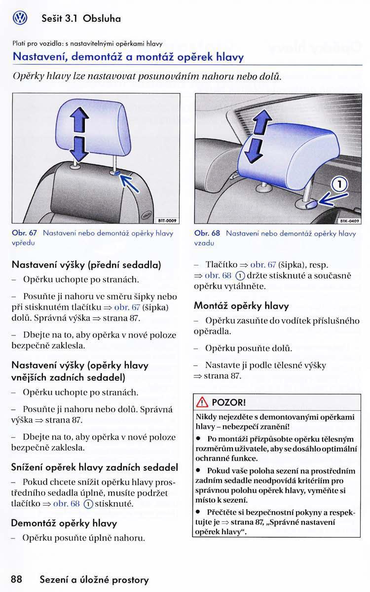 VW Golf VI 6 Variant navod k obsludze / page 90