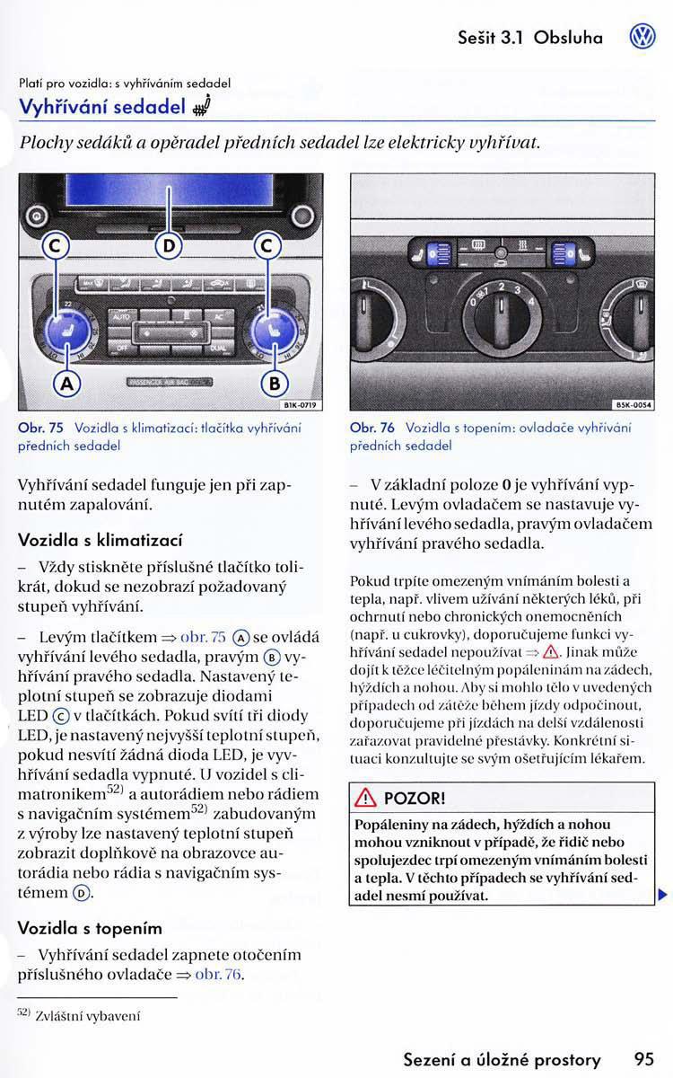 VW Golf VI 6 Variant navod k obsludze / page 97