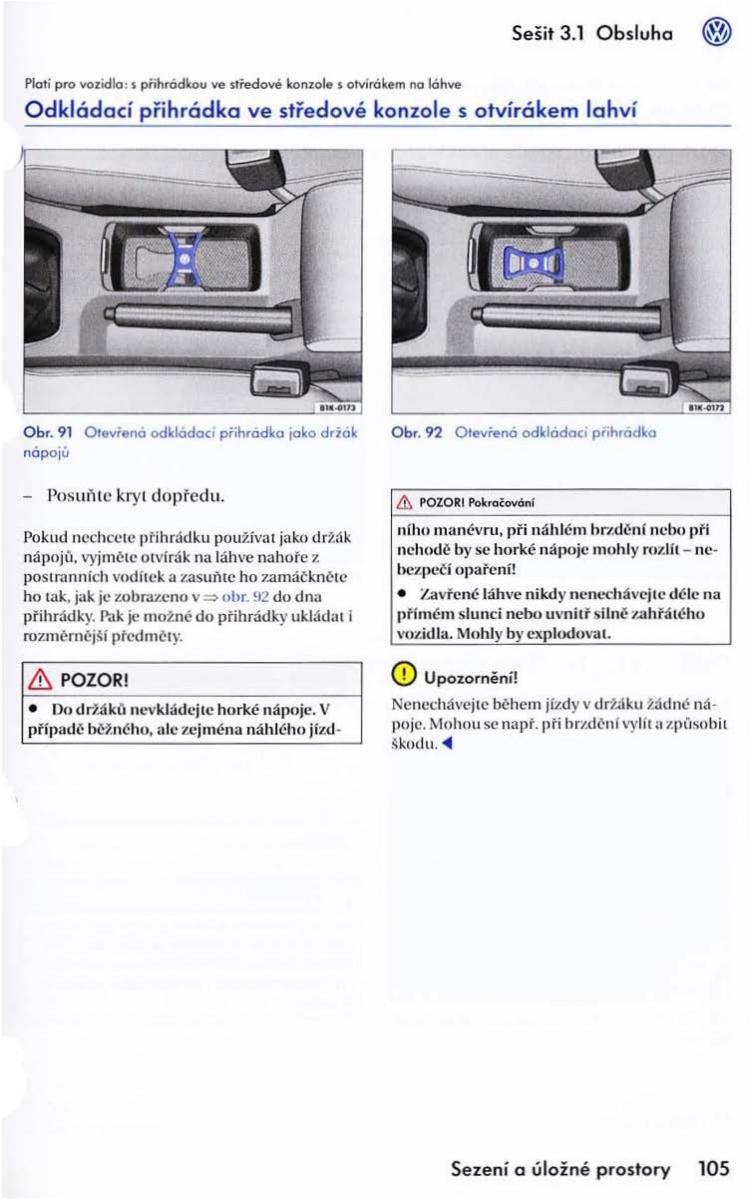 VW Golf VI 6 Variant navod k obsludze / page 107