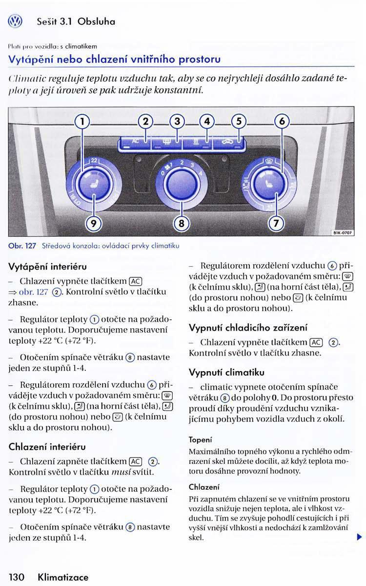 VW Golf VI 6 Variant navod k obsludze / page 132