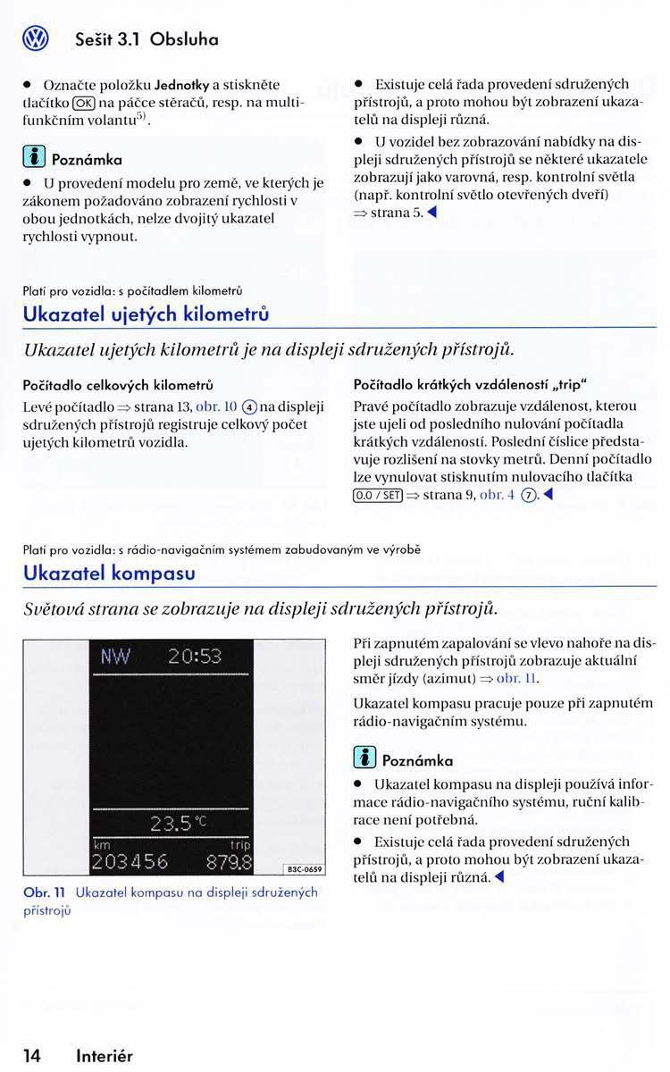 VW Golf VI 6 Variant navod k obsludze / page 16