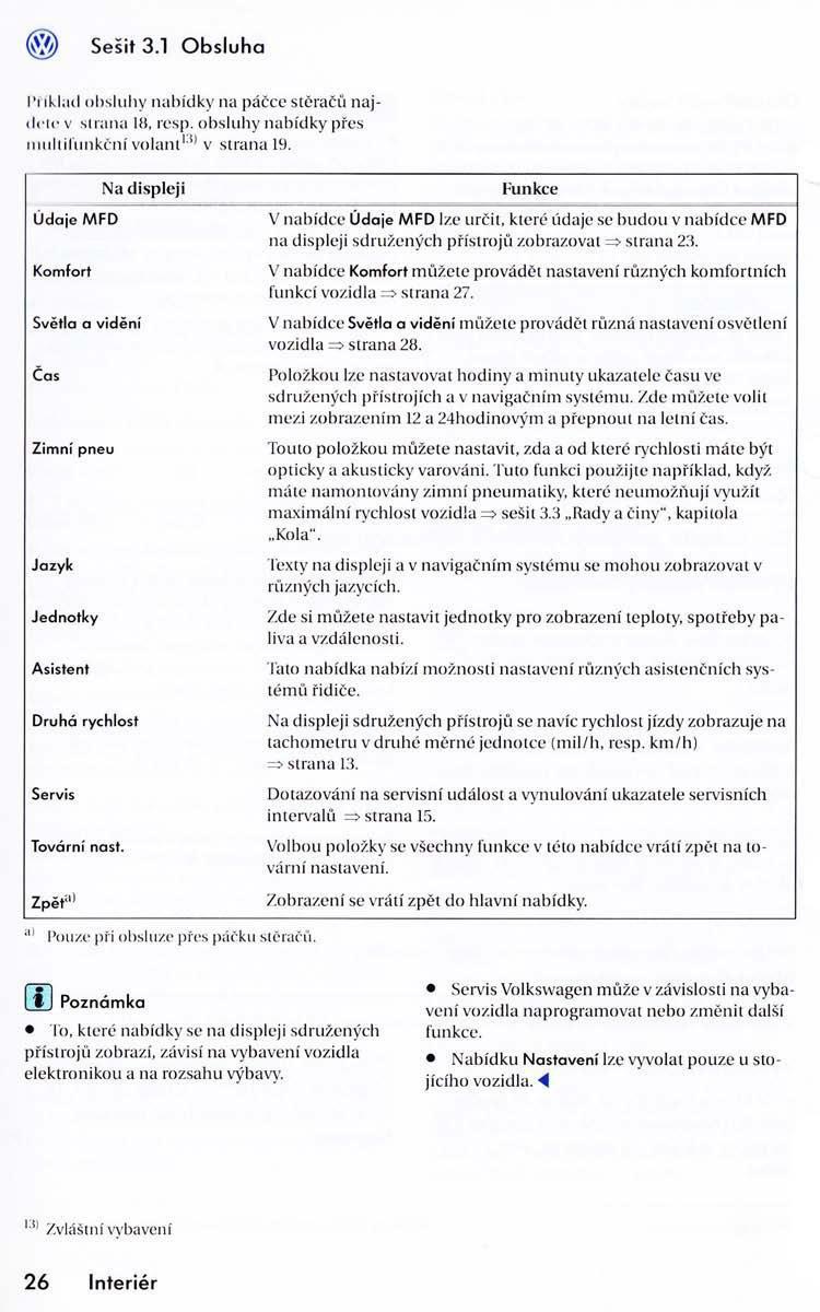 VW Golf VI 6 Variant navod k obsludze / page 28