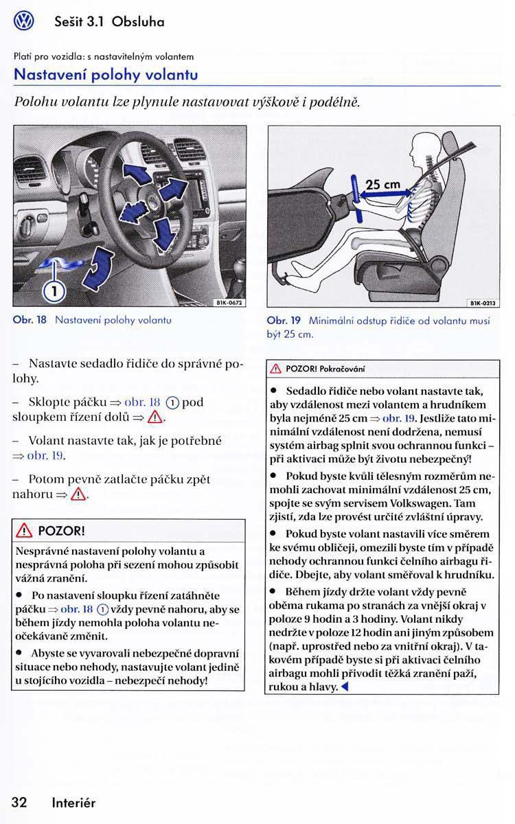 VW Golf VI 6 Variant navod k obsludze / page 34