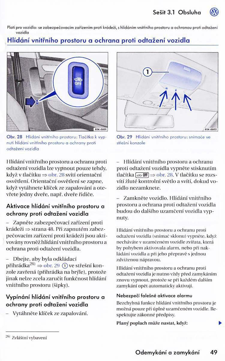 VW Golf VI 6 Variant navod k obsludze / page 51