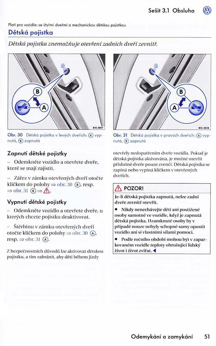 VW Golf VI 6 Variant navod k obsludze / page 53