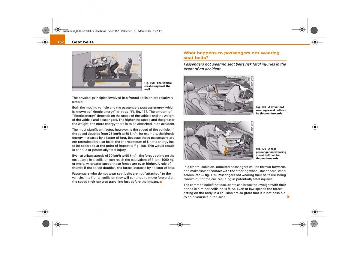 Audi S5 A5 owners manual / page 164