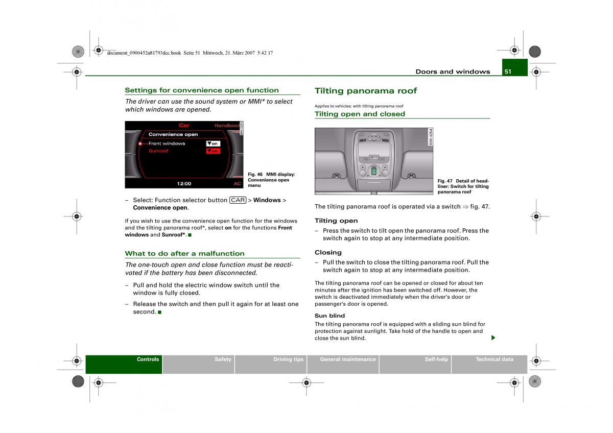 Audi S5 A5 owners manual / page 53