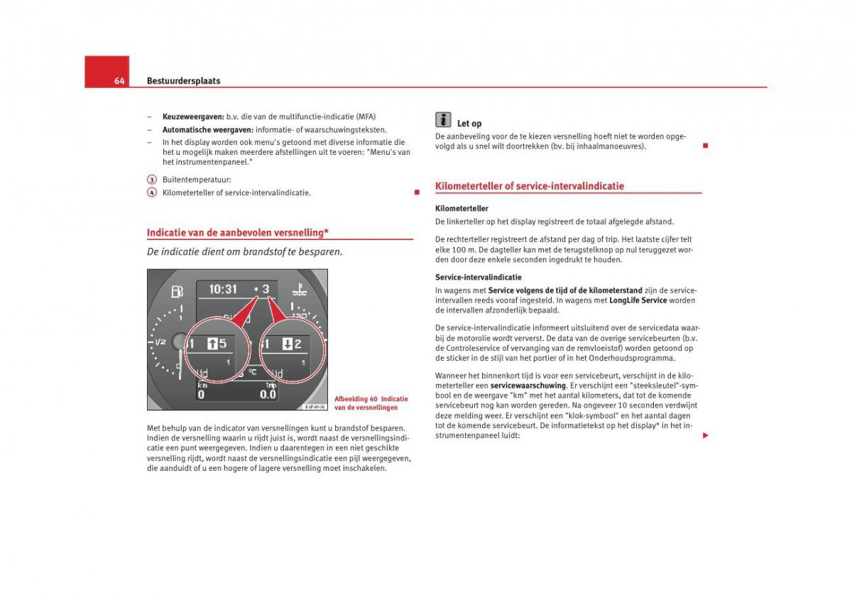 Seat Altea instruktieboek / page 66