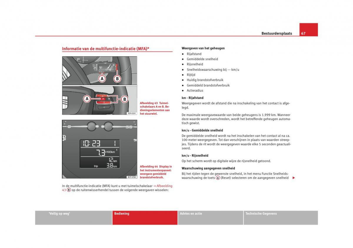 Seat Altea instruktieboek / page 69