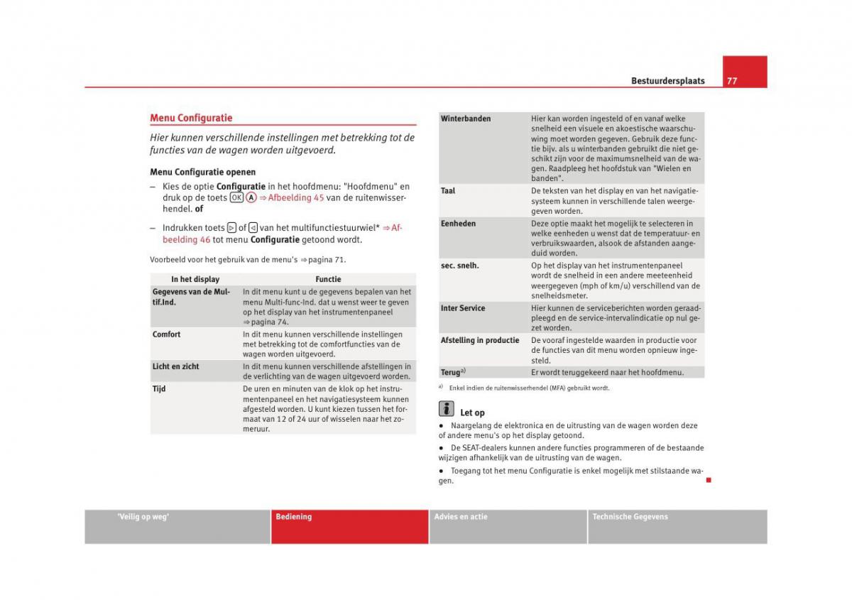 Seat Altea instruktieboek / page 79