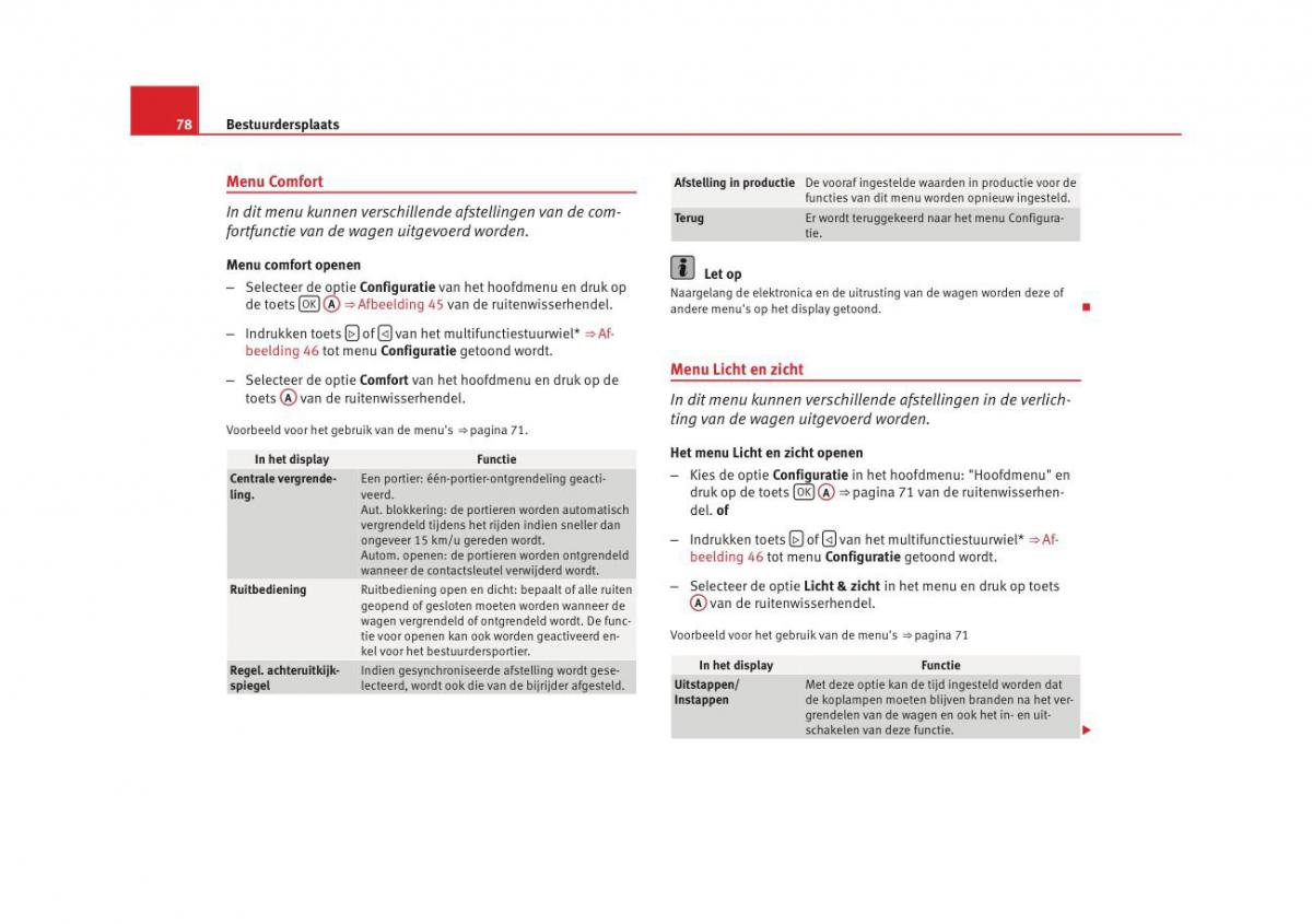 Seat Altea instruktieboek / page 80