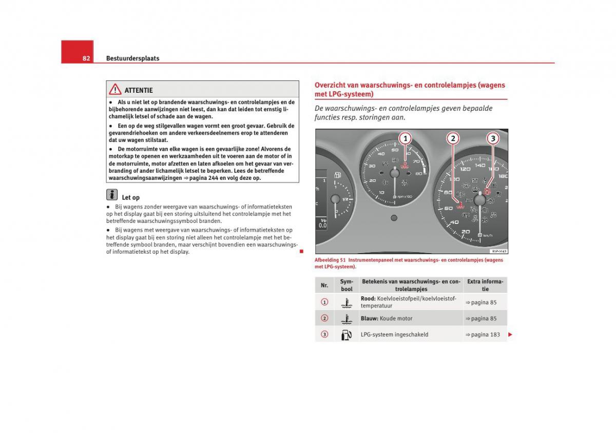 Seat Altea instruktieboek / page 84