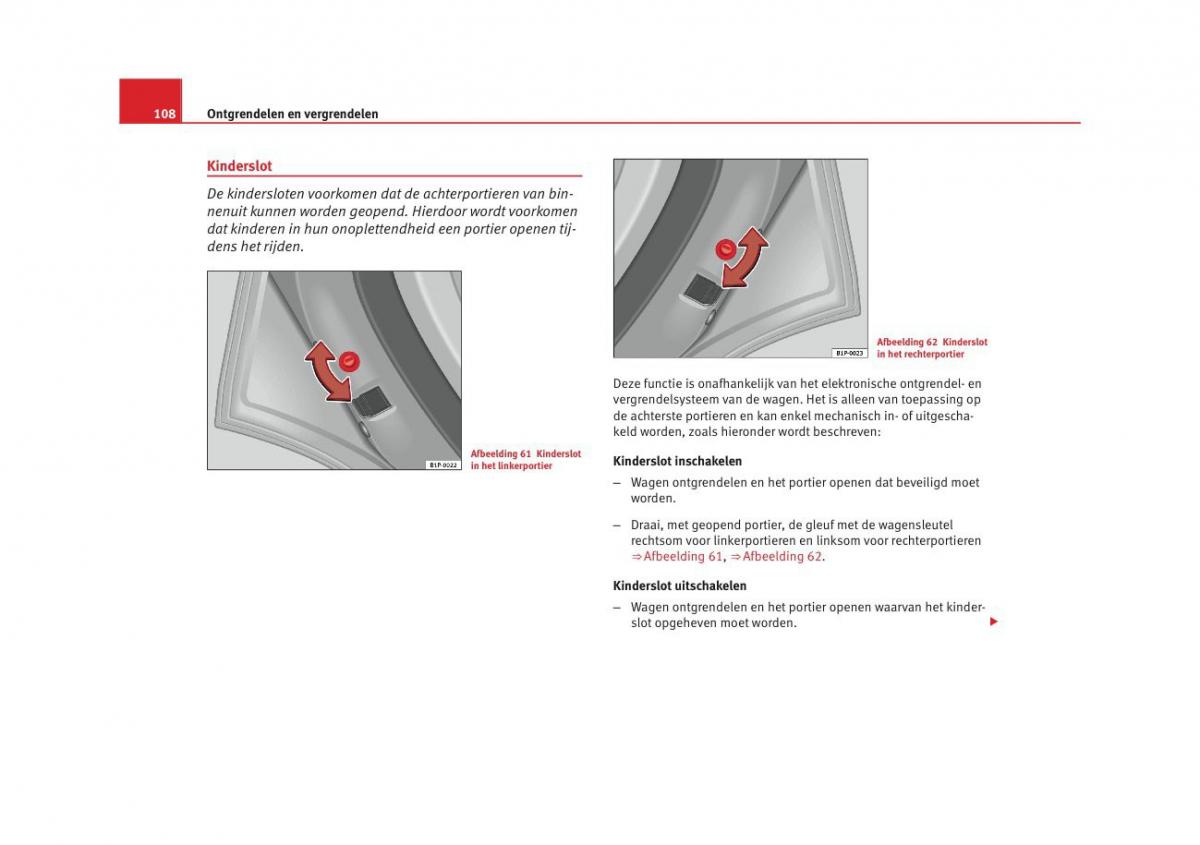 Seat Altea instruktieboek / page 110