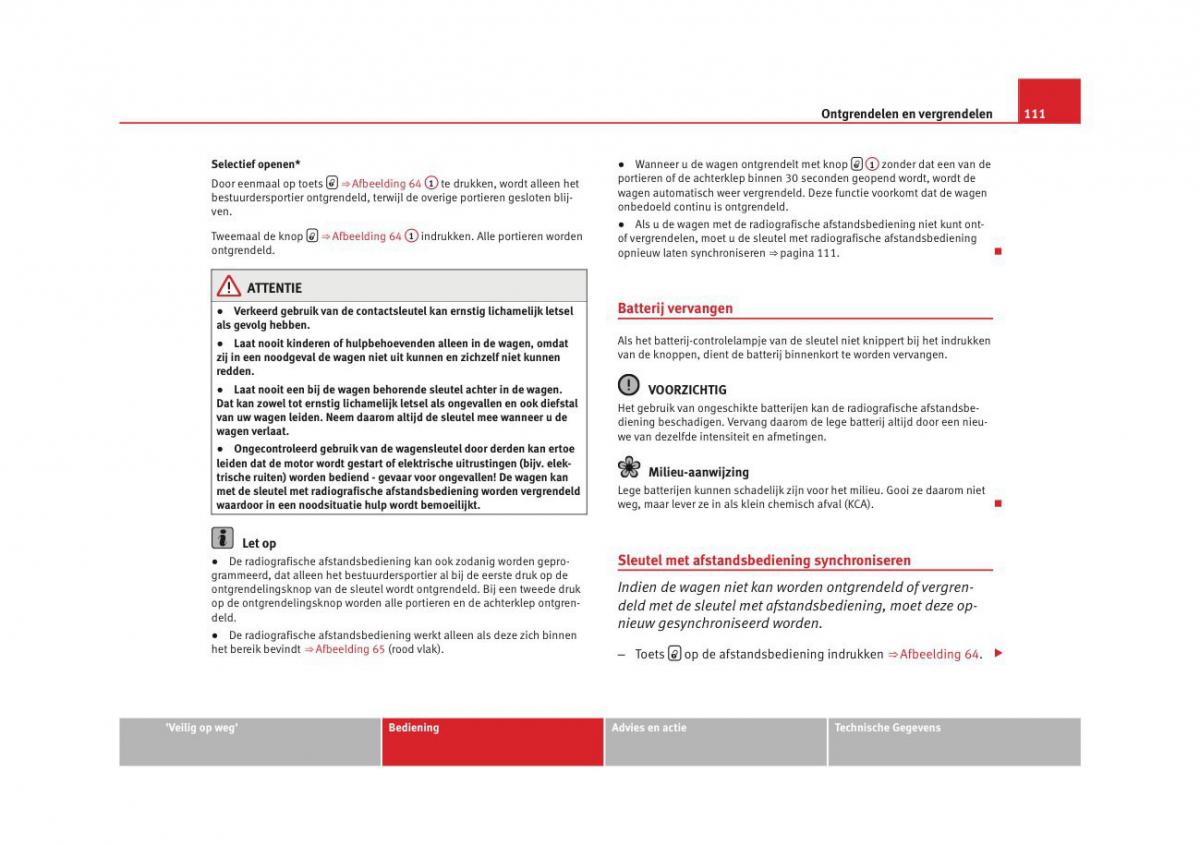 Seat Altea instruktieboek / page 113