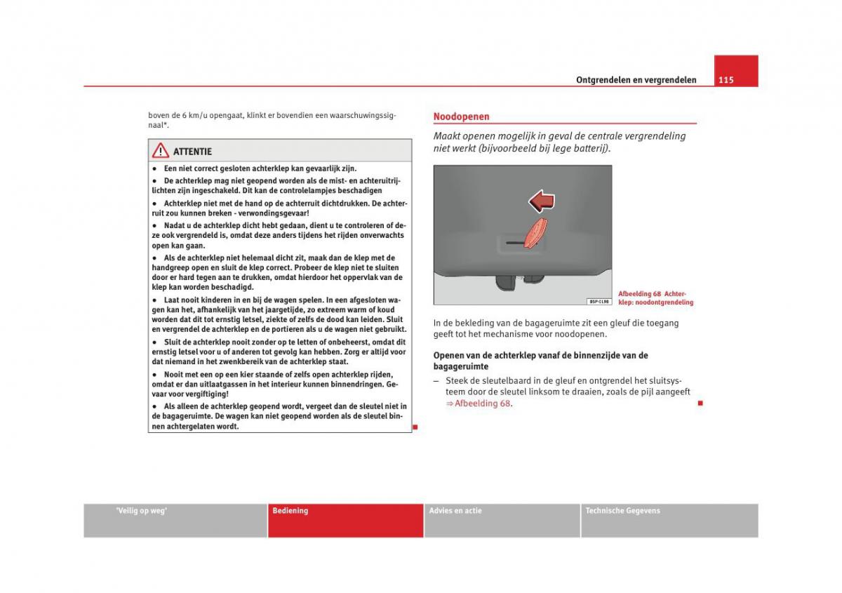 Seat Altea instruktieboek / page 117