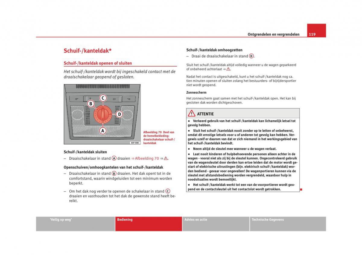 Seat Altea instruktieboek / page 121