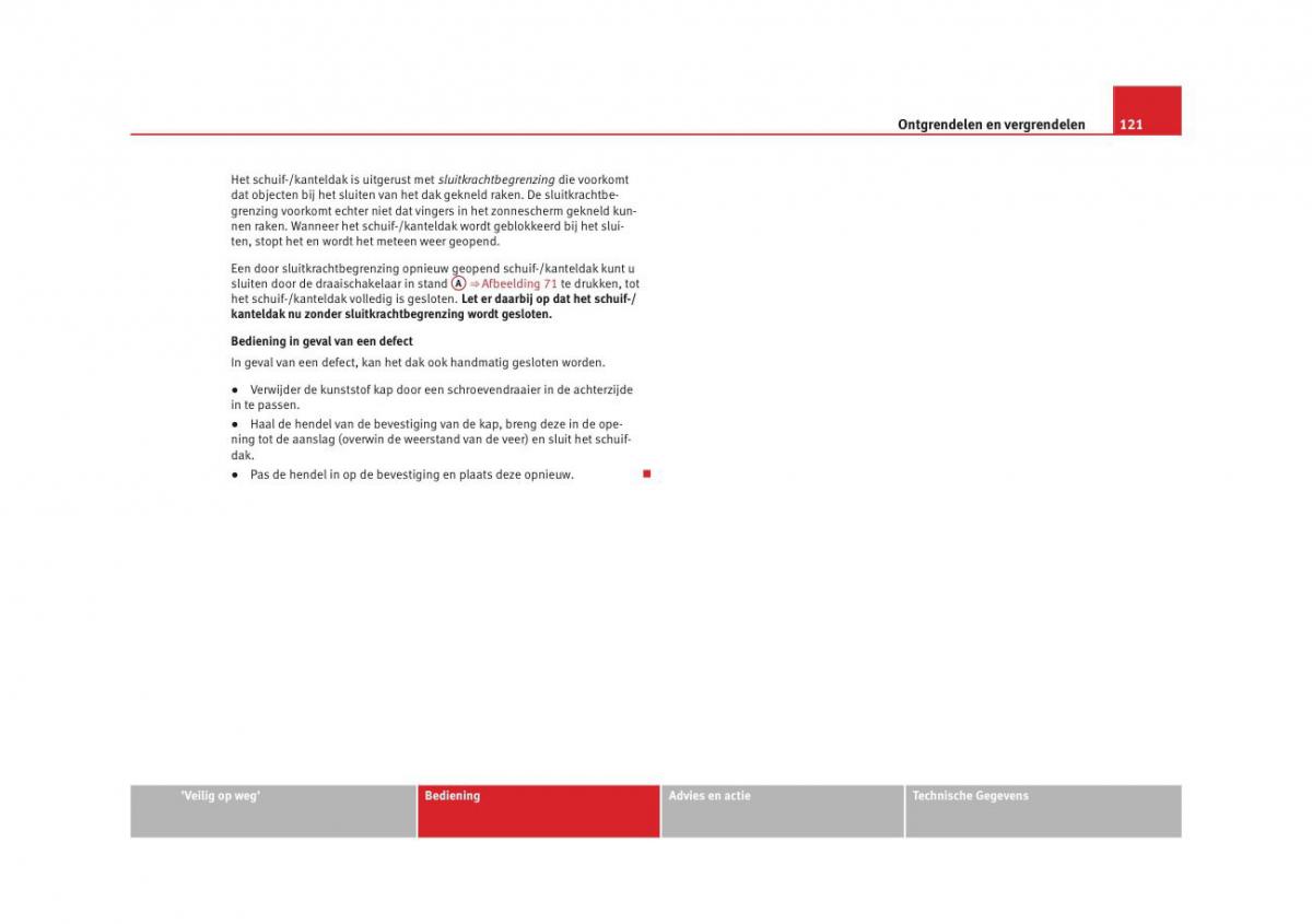 Seat Altea instruktieboek / page 123