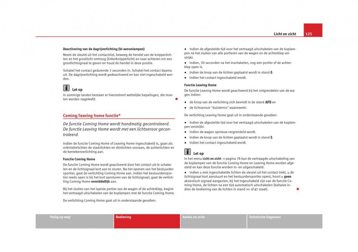 Seat Altea instruktieboek / page 127