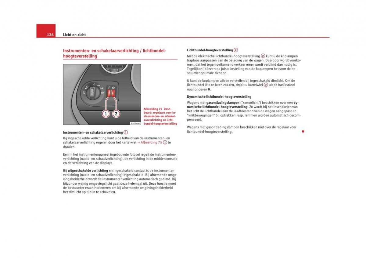 Seat Altea instruktieboek / page 128