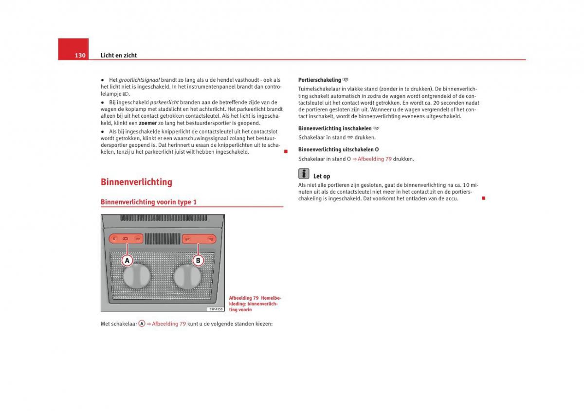 Seat Altea instruktieboek / page 132