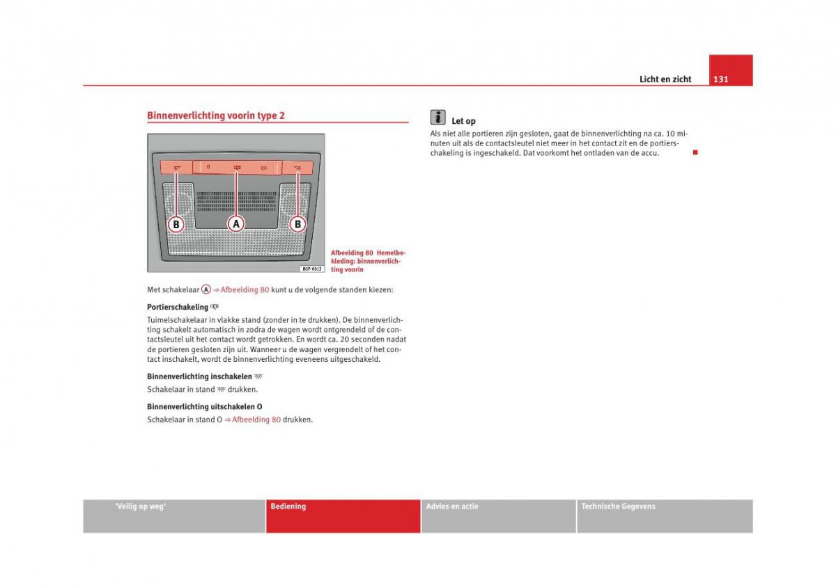 Seat Altea instruktieboek / page 133