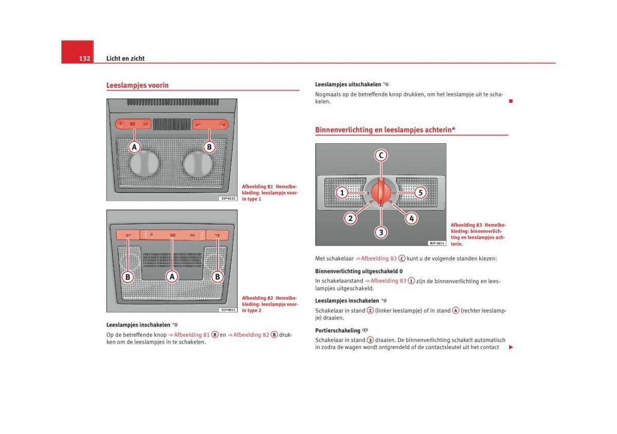 Seat Altea instruktieboek / page 134