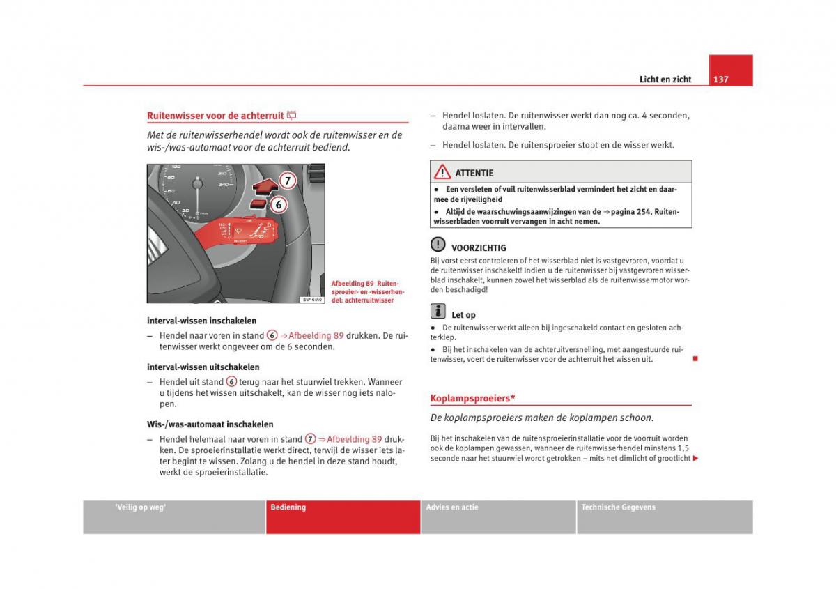 Seat Altea instruktieboek / page 139