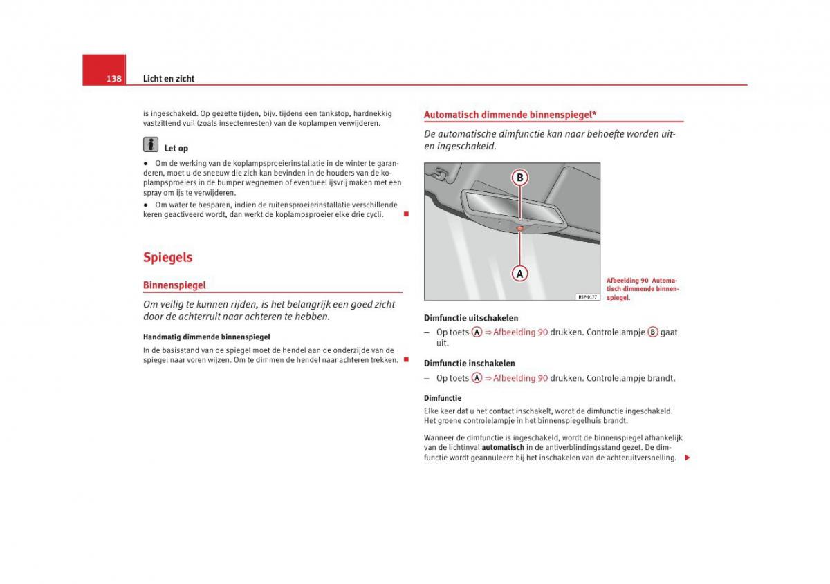 Seat Altea instruktieboek / page 140