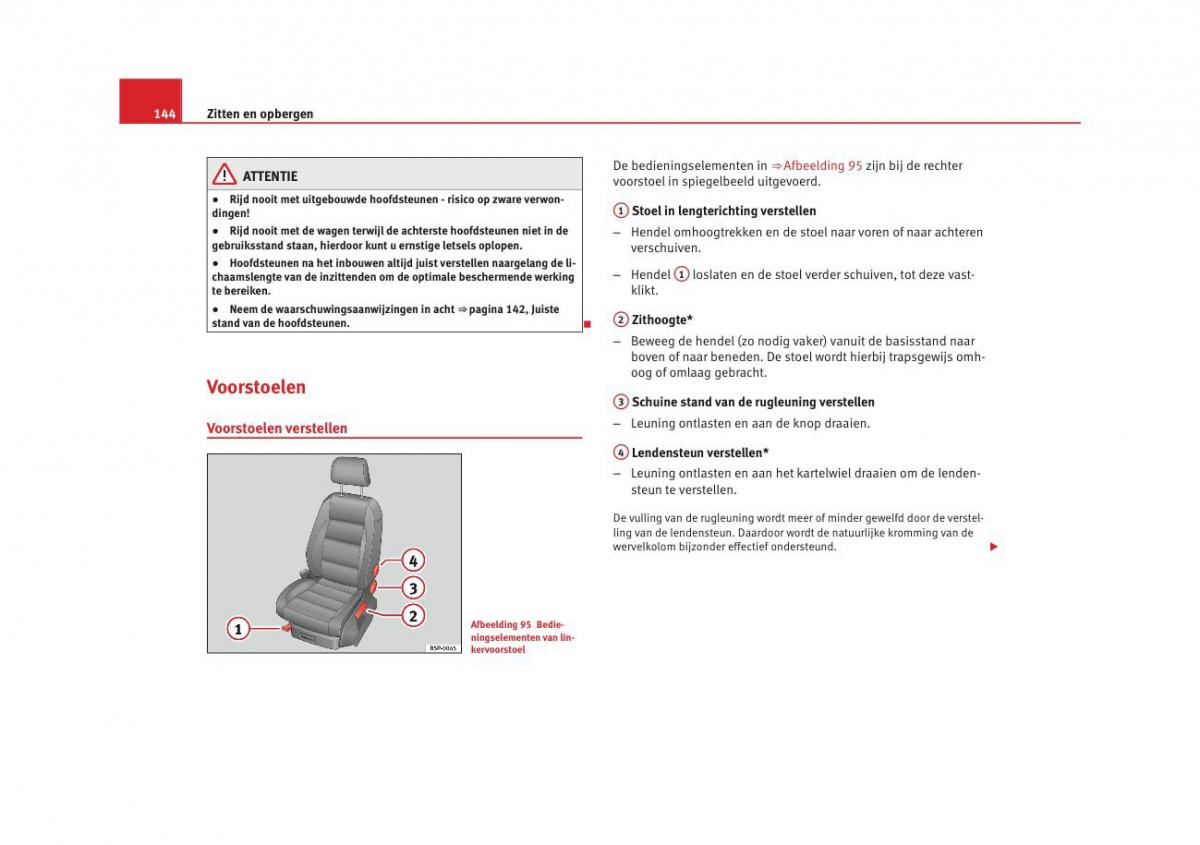 Seat Altea instruktieboek / page 146