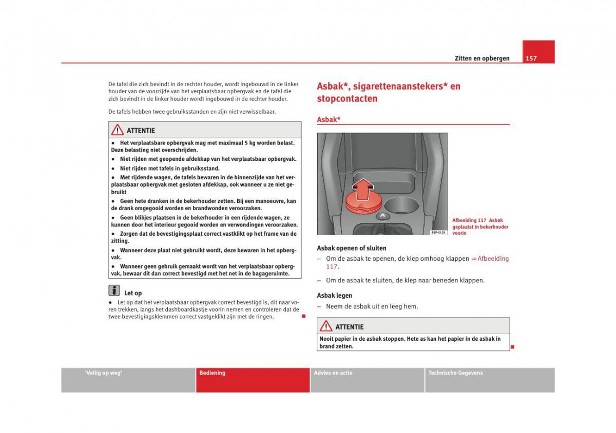 Seat Altea instruktieboek / page 159