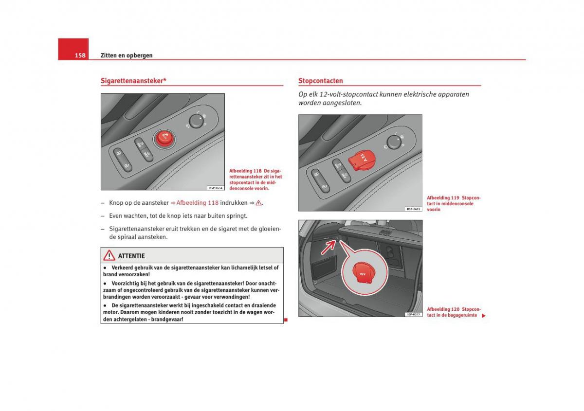 Seat Altea instruktieboek / page 160