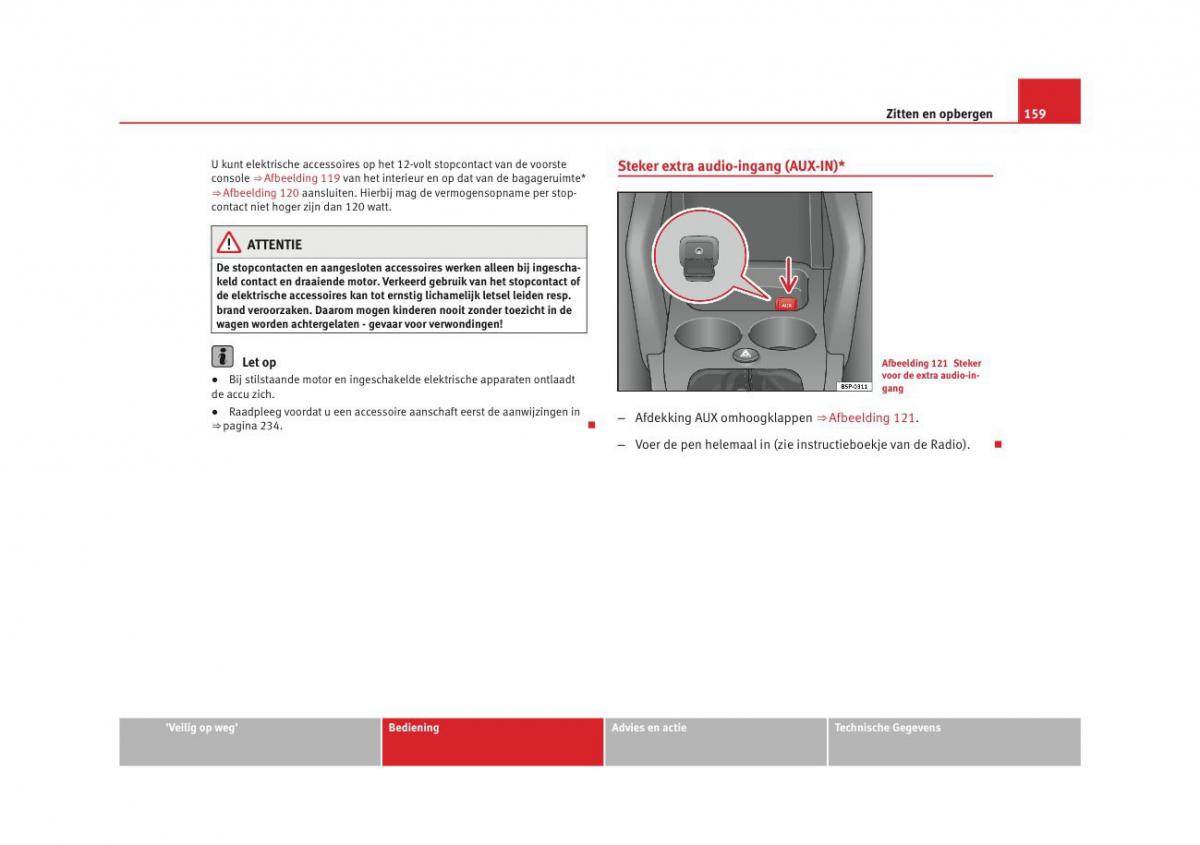 Seat Altea instruktieboek / page 161