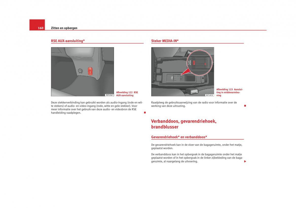 Seat Altea instruktieboek / page 162