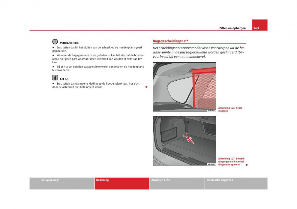 Seat Altea instruktieboek / page 165