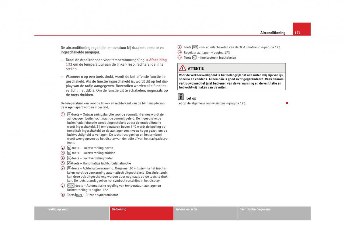 Seat Altea instruktieboek / page 173