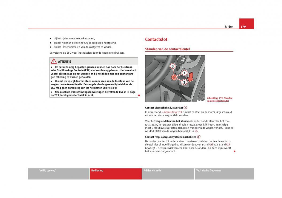 Seat Altea instruktieboek / page 181