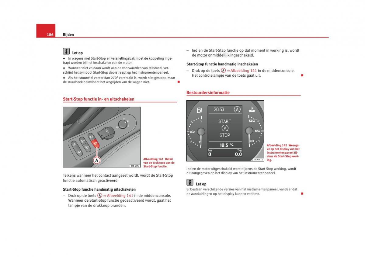 Seat Altea instruktieboek / page 188