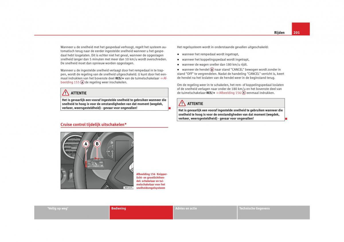 Seat Altea instruktieboek / page 203