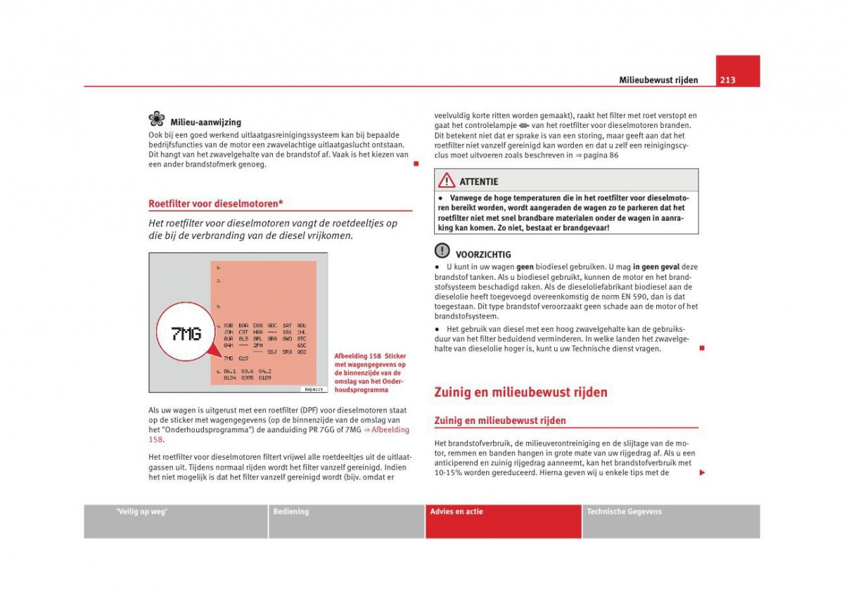 Seat Altea instruktieboek / page 215