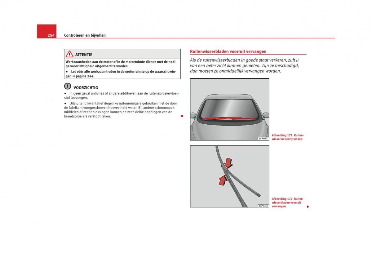 Seat Altea instruktieboek / page 256